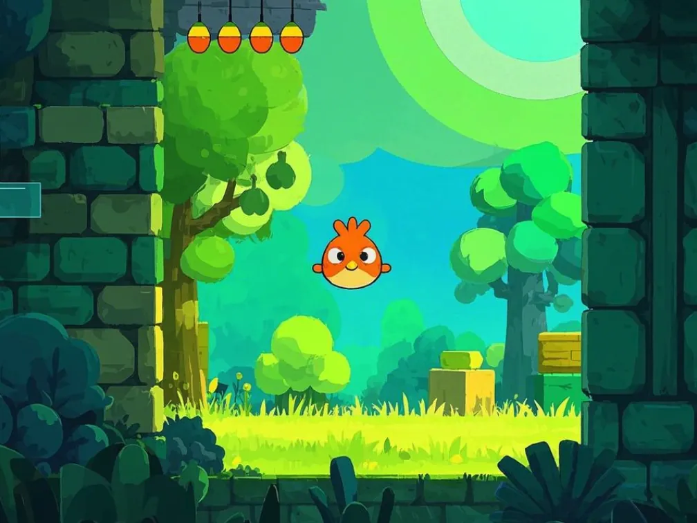 Flappy Bird PDF running inside a PDF viewer